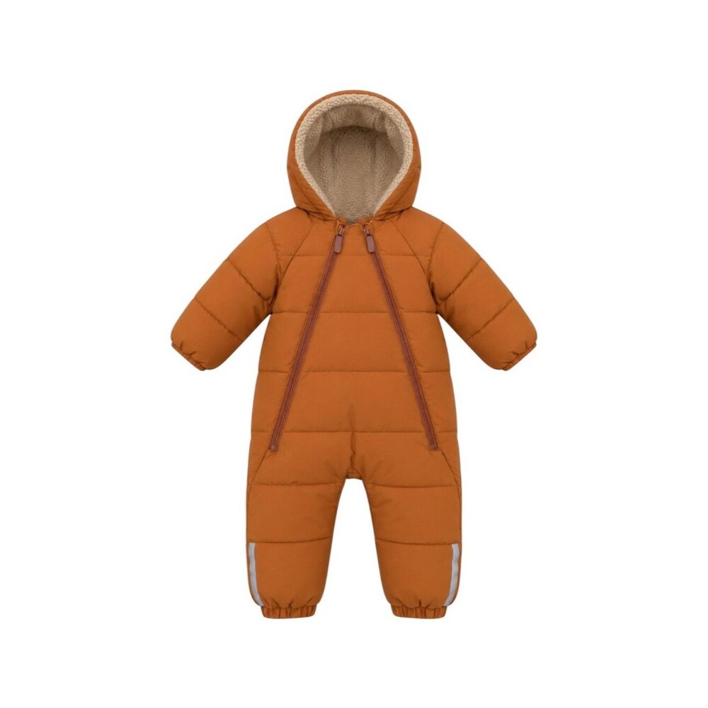 Zara Kids Snowsuit Winter Outerwear Orange Brown Tan Rust Baby Infant Size 9-12m